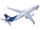 Boeing 737 MAX 9 Commercial Aircraft Aeromexico Kukulcan XA GQS White with Graphics and Blue Tail 1/400 Diecast Model Airplane GeminiJets GJ2316