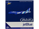 Airbus A220 300 Commercial Aircraft JetBlue Airways N3241J Blue with Striped Tail 1/400 Diecast Model Airplane GeminiJets GJ2338 Airbus A220 300 Commercial Aircraft JetBlue Airways N3241J Blue with Striped Tail 1/400 Diecast Model Airplane GeminiJets GJ2338