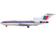 Boeing 727 100 Commercial Aircraft United Airlines Saul Bass Livery N7001U White with Stripes 1/400 Diecast Model Airplane GeminiJets GJ2349