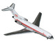 Boeing 727 100 Commercial Aircraft Trans World Airlines N851TW White with Red Stripes 1/400 Diecast Model Airplane GeminiJets GJ2353