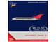 Boeing 727 200 Commercial Aircraft Northwest Orient N298US Silver with White Stripes and Red Tail 1/400 Diecast Model Airplane GeminiJets GJ2354