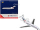 Boeing 727 100 Commercial Aircraft Delta Air Lines N1633 White with Red and Blue Stripes 1/400 Diecast Model Airplane GeminiJets GJ2355