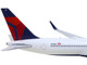 Boeing 767 300ER Commercial Aircraft Delta Air Lines N199DN White with Red and Blue Tail 1/400 Diecast Model Airplane GeminiJets GJ2363