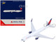 Boeing 767 300ER Commercial Aircraft Delta Air Lines N199DN White with Red and Blue Tail 1/400 Diecast Model Airplane GeminiJets GJ2363