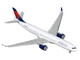 Airbus A330 900 Commercial Aircraft Delta Air Lines N408DX White with Red and Blue Tail 1/400 Diecast Model Airplane GeminiJets GJ2374