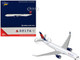 Airbus A330 900 Commercial Aircraft Delta Air Lines N408DX White with Red and Blue Tail 1/400 Diecast Model Airplane GeminiJets GJ2374