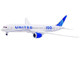 Boeing 787 9 Commercial Aircraft United Airlines 100 Years N61101 White with Blue Tail 1/400 Diecast Model Airplane GeminiJets GJUAL2228
