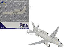 Boeing E 7A Wedgetail Aircraft Royal Air Force WT001 Gray Gemini Macs Series 1/400 Diecast Model Airplane GeminiJets GM150