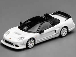 Honda NSX R GT RHD Right Hand Drive Championship White with Black Top Intern 64 Series 1/64 Diecast Model Car MotorHelix M65521