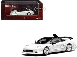 Honda NSX R GT RHD Right Hand Drive Championship White with Black Top Intern 64 Series 1/64 Diecast Model Car MotorHelix M65521