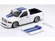 2003 Dodge Ram SRT 10 Pickup Truck White with Blue Stripes 1/64 Diecast Model Car Shoom64 Models SHOOM-103-005 2003 Dodge Ram SRT 10 Pickup Truck White with Blue Stripes 1/64 Diecast Model Car Shoom64 Models SHOOM-103-005