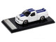 2003 Dodge Ram SRT 10 Pickup Truck White with Blue Stripes 1/64 Diecast Model Car Shoom64 Models SHOOM-103-005 2003 Dodge Ram SRT 10 Pickup Truck White with Blue Stripes 1/64 Diecast Model Car Shoom64 Models SHOOM-103-005