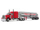 Peterbilt 379 with 63 Mid Roof Sleeper and Heil Fuel Tank Trailer Rapid Roberts Red 1/64 Diecast Model DCP/First Gear 60-2251 Peterbilt 379 with 63 Mid Roof Sleeper and Heil Fuel Tank Trailer Rapid Roberts Red 1/64 Diecast Model DCP/First Gear 60-2251