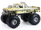 1979 Ford F 250 Monster Truck Bigfoot #1 50th Anniversary Gold Chrome with Bob Chandler Standing Figure Kings of Crunch Series 1/18 Diecast Model Car Greenlight 13715