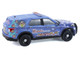 2022 Ford Police Interceptor Utility Miami Police Department Hispanic Heritage Month Blue with Graphics Hobby Exclusive Series 1/64 Diecast Model Car Greenlight 30554