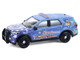 2022 Ford Police Interceptor Utility Miami Police Department Hispanic Heritage Month Blue with Graphics Hobby Exclusive Series 1/64 Diecast Model Car Greenlight 30554