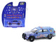 2022 Ford Police Interceptor Utility Miami Police Department Hispanic Heritage Month Blue with Graphics Hobby Exclusive Series 1/64 Diecast Model Car Greenlight 30554