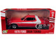 1976 Ford Gran Torino Red with White Graphics Hollywood Greatest Hits Series 1/24 Diecast Model Car Greenlight 84221
