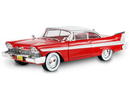 1958 Plymouth Fury Red with White Top and Red Interior Hollywood Greatest Hits Series 1/24 Diecast Model Car Greenlight 84222