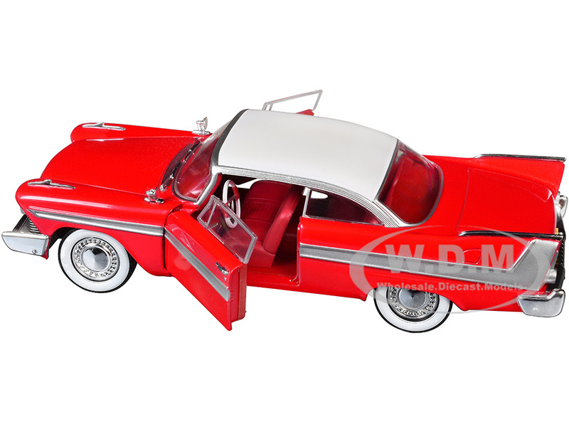 1958 PLYMOUTH FURY RED 1/24 DIECAST MODEL CAR BY GREENLIGHT 84222