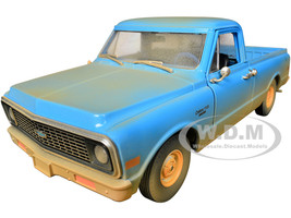 1971 Chevrolet C 10 Pickup Truck Blue Dirty Version Hollywood Greatest Hits Series 1/24 Diecast Model Car Greenlight 84223