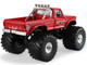 1978 Ford F 250 Monster Truck with 66 Inch Tires First Blood Red Kings of Crunch Series 1/43 Diecast Model Car Greenlight 88052