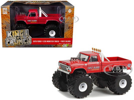 1978 Ford F 250 Monster Truck with 66 Inch Tires First Blood Red Kings of Crunch Series 1/43 Diecast Model Car Greenlight 88052