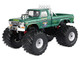 1975 Ford F 250 Monster Truck with 66 Inch Tires Thumper Green Metallic Kings of Crunch Series 1/43 Diecast Model Car Greenlight 88053