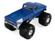 1976 Ford F 250 Monster Truck Garbage Pail Kids 40th Anniversary Buck Truck Blue Metallic with Graphics Kings of Crunch Series 1/43 Diecast Model Car Greenlight 88062