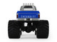 1972 Chevrolet K 10 Monster Truck Chevron 150th Anniversary White and Blue Metallic Kings of Crunch Series 1/43 Diecast Model Car Greenlight 88063