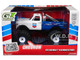 1972 Chevrolet K 10 Monster Truck Chevron 150th Anniversary White and Blue Metallic Kings of Crunch Series 1/43 Diecast Model Car Greenlight 88063