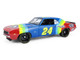 1969 Chevrolet Camaro #24 Jeff Gordon Hendrick Motorsports First Win Tribute Blue and Red with Rainbow Stripes 1/18 Diecast Model Car Highway 61 HWY-18052 1969 Chevrolet Camaro #24 Jeff Gordon Hendrick Motorsports First Win Tribute Blue and Red with Rainbow Stripes 1/18 Diecast Model Car Highway 61 HWY-18052