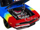 1969 Chevrolet Camaro #24 Jeff Gordon Hendrick Motorsports First Win Tribute Blue and Red with Rainbow Stripes 1/18 Diecast Model Car Highway 61 HWY-18052