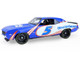 1969 Chevrolet Camaro #5 Kyle Larson Hendrick Motorsports First Win Tribute Blue and White with Graphics 1/18 Diecast Model Car Highway 61 HWY-18053