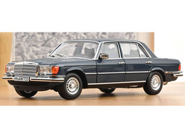 1979 Mercedes Benz 350 SEL Hansa Blue 1/18 Diecast Model Car Norev 183976