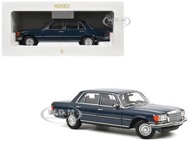 1979 Mercedes Benz 350 SEL Hansa Blue 1/18 Diecast Model Car Norev 183976