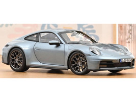 2024 Porsche 911 Carrera Polar Silver Metallic 1/18 Diecast Model Car Norev 187170
