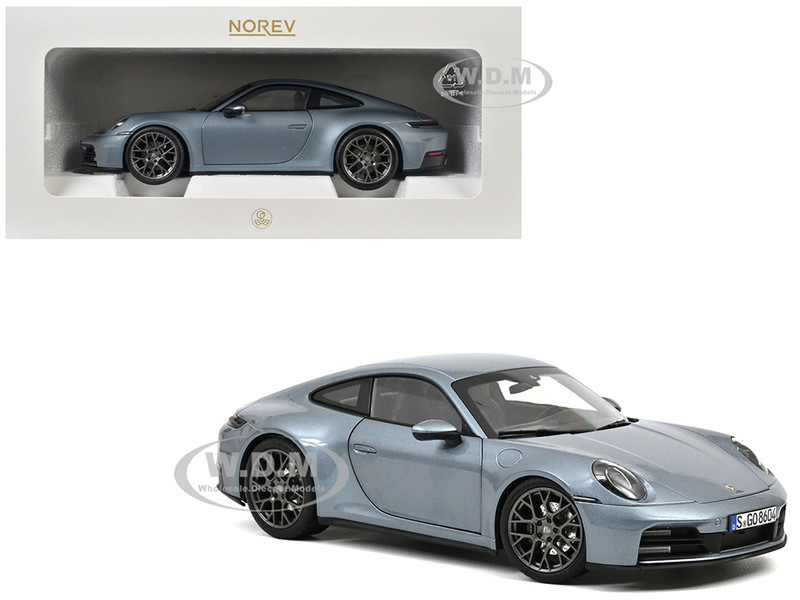 2024 Porsche 911 Carrera Polar Silver Metallic 1/18 Diecast Model Car Norev 187170