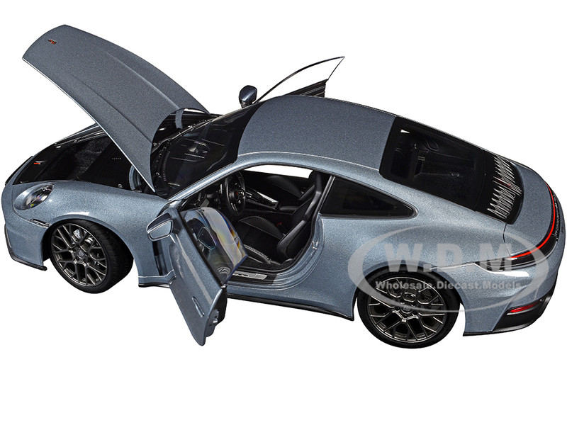 2024 PORSCHE 911 CARRERA POLAR SILVER 1/18 DIECAST MODEL CAR BY