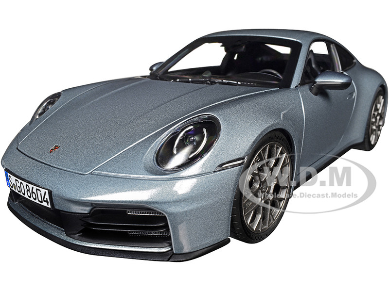 2024 Porsche 911 Carrera Polar Silver Metallic 1/18 Diecast Model Car Norev 187170