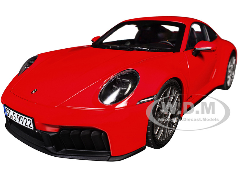 2024 Porsche 911 Carrera 4 GTS Guards Red 1/18 Diecast Model Car Norev 187171