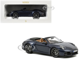 2024 Porsche 911 Carrera S Cabriolet Yachting Blue Metallic 1/18 Diecast Model Car Norev 187180