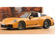 2024 Porsche 911 Targa Bahama Yellow with Black Stripes 1/18 Diecast Model Car Norev 187190