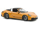 2024 Porsche 911 Targa Bahama Yellow with Black Stripes 1/18 Diecast Model Car Norev 187190