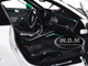 2022 Porsche 911 GT3 RS Weissach Pack White with Green Stripes And Carbon Hood and Top 1/18 Diecast Model Car Norev 187372