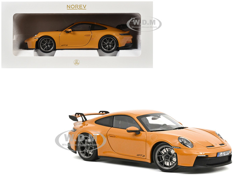 2021 Porsche 911 GT3 Bahama Yellow 1/18 Diecast Model Car Norev 187387