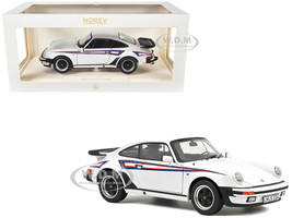 1980 Porsche 911 Turbo 3 3 White with Blue and Red Graphics 1/18 Diecast Model Car Norev 187668