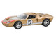 1966 Ford GT40 MKII #5 Kandy Gold Metallic with White Stripes and Red Graphics 1/43 Diecast Model Car Norev 270578