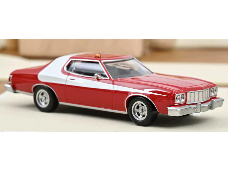 1975 Ford Gran Torino Red with White Graphics 1/43 Diecast Model Car Norev 270586