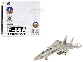 Grumman F 14A Tomcat Fighter Aircraft VF 41 Black Aces USS Nimitz Gulf of Sidra 1981 United States Navy 1/72 Diecast Model JC Wings JCW-72-F14-017
